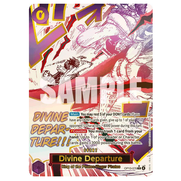 One Piece CG Divine Departure *Alternate Art* Carrying on His Will OP13-076