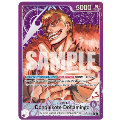 One Piece CG Donquixhote Doflamingo *Alternate Art* The Azure Sea's Seven OP14-041