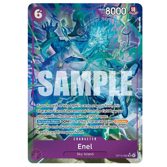 One Piece CG Enel *Alternate Art* Adventure on Kami's Island OP15-060