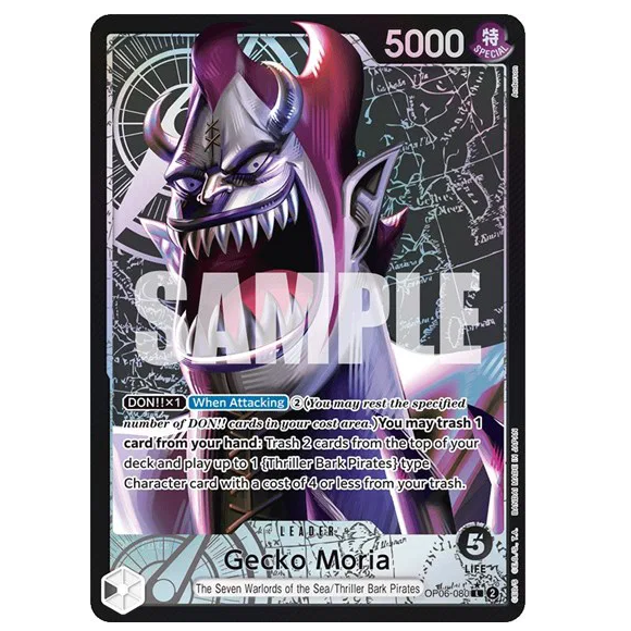 One Piece CG Gecko Moria *Alternate Art* Wings of the Captain OP06-080