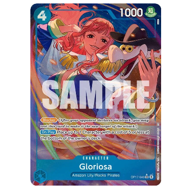 One Piece CG Gloriosa *Alternate Art* The Worlds Strongest Warriors OP17-046