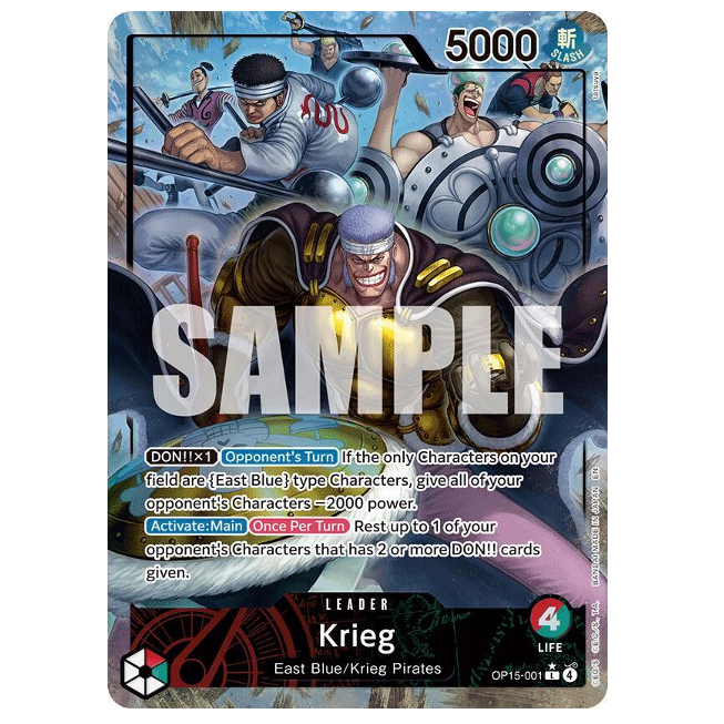 One Piece CG Krieg *Alternate Art* Adventure on Kami's Island OP15-001