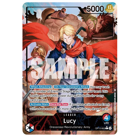 One Piece CG Lucy *Alternate Art* Adventure on Kami's Island OP15-002