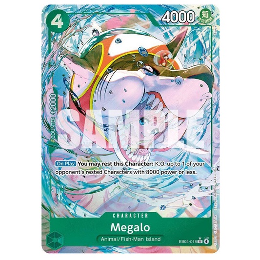 One Piece CG Megalo *Alternate Art* The Azure Sea's Seven EB04-018