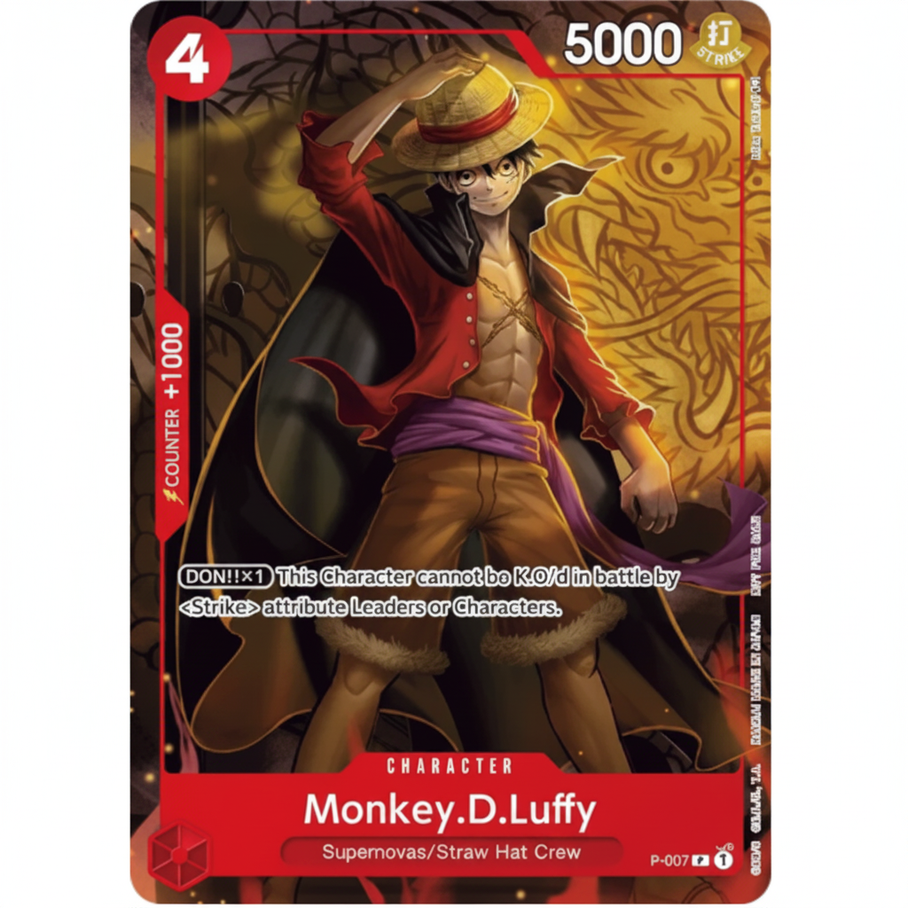 One Piece CG Monkey.D.Luffy - P-007 One Piece Promotion Cards