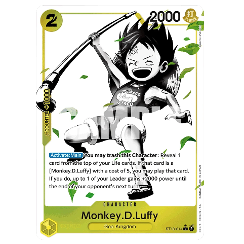 One Piece CG Monkey.D.Luffy *Alternate Art* Starter Deck 13 The Three Brothers ST13-014