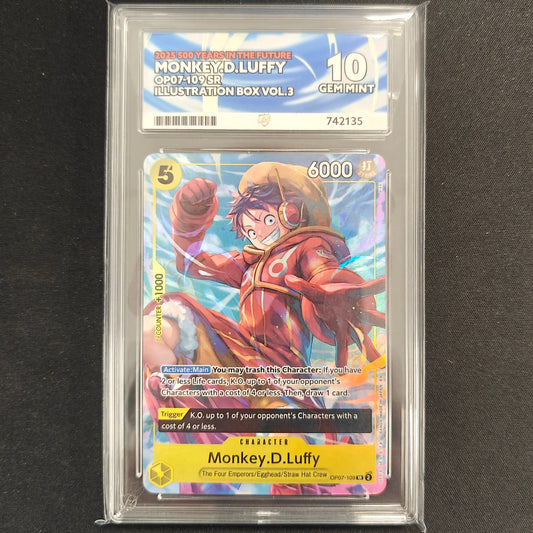 One Piece CG Monkey.D.Luffy (Illustration Box Vol.3) OP07-109 (Ace 10)