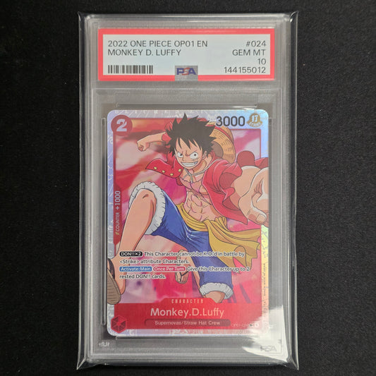 One Piece CG Monkey.D.Luffy Romance Dawn OP01-024 (PSA 10)