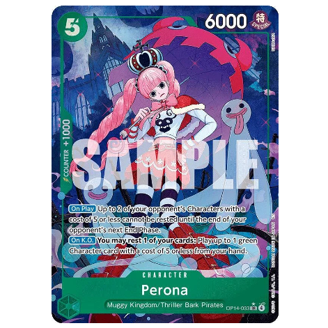 One Piece CG Perona *Alternate Art* The Azure Sea's Seven OP14-033