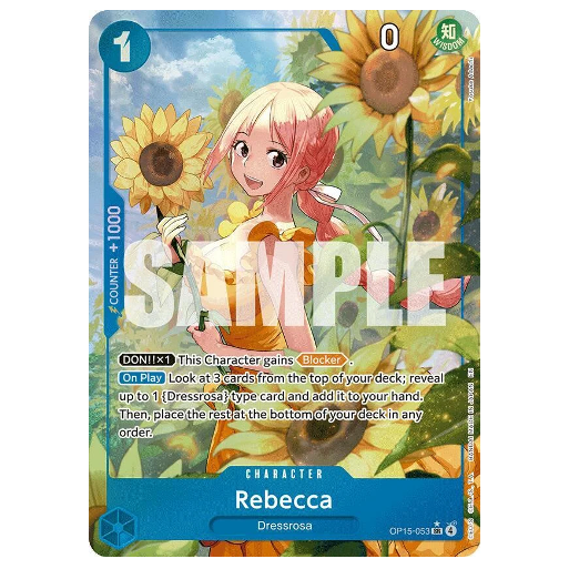 One Piece CG Rebecca *Alternate Art* Adventure on Kami's Island OP15-053