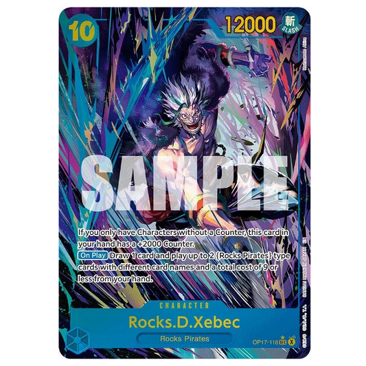 One Piece CG Rocks.D.Xebec *Alternate Art* The Worlds Strongest Warriors OP17-118