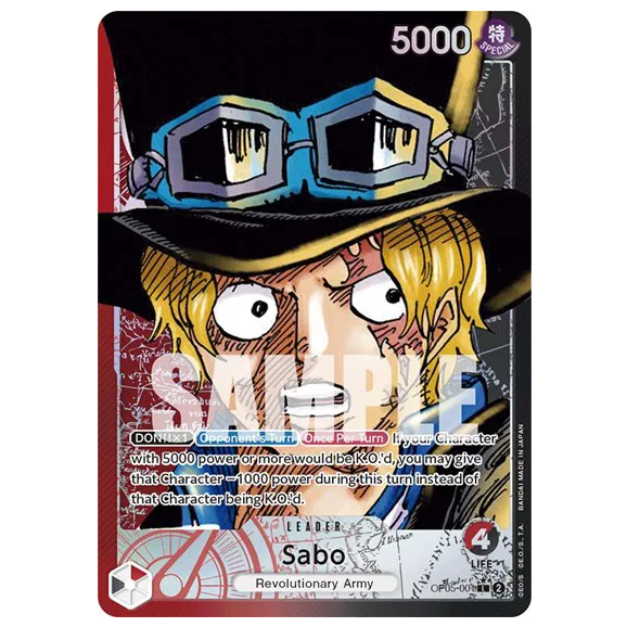 One Piece CG Sabo *Alternate Art* Awakening of the New Era OP05-001