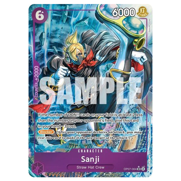 One Piece CG Sanji *Alternate Art* 500 Years of the Future OP07-064