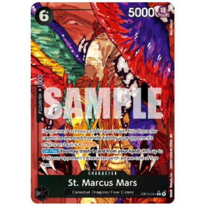 One Piece CG St. Marcus Mars *Alternate Art* Carrying on His Will OP13-091