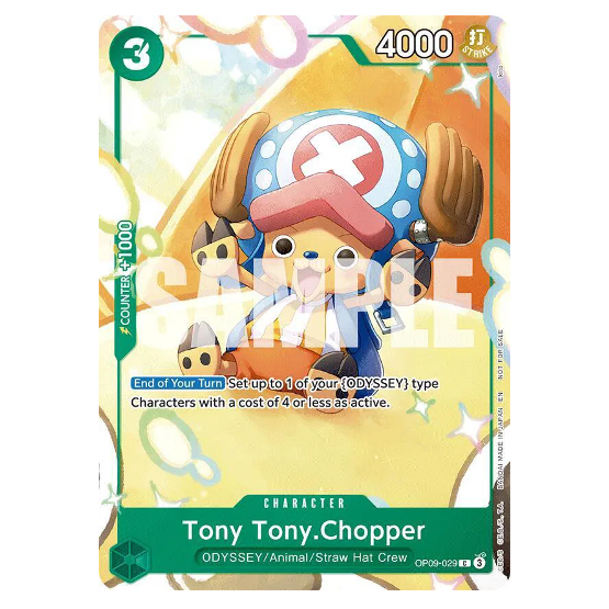 One Piece CG Tony Tony.Chopper Promo OP09-029 *Sealed*