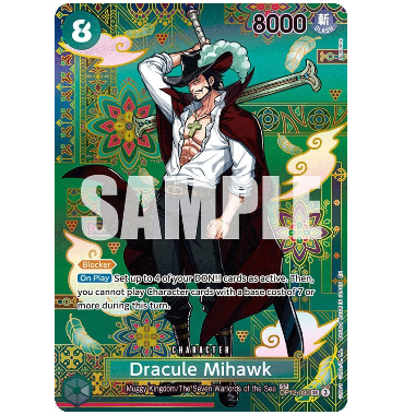 One Piece Dracule Mihawk The Azure Sea's Seven OP12-030