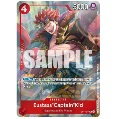 One Piece TCG Eutass Captain Kid *Rare* The Azure Sea's Seven OP14-014