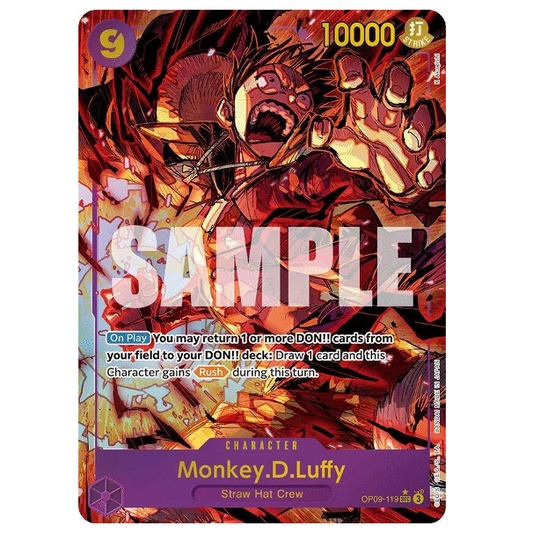 One Piece TCG Monkey.D.Luffy *Alternate Art* Emperors in the New World OP09-119