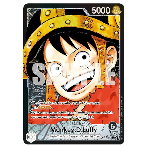 One Piece TCG Monkey.D.Luffy *Alternate Art* The Worlds Strongest Warriors OP17-079