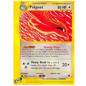Pkemon TCG Pidgeot *Reverse Holo* Expedition 59/165