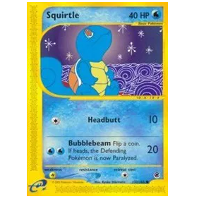 Pkemon TCG Squirtle Expedition 132/165