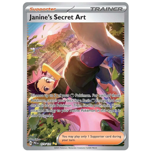 Pokémon TCG Janines Secret Art Prismatic Evolutions 173/131