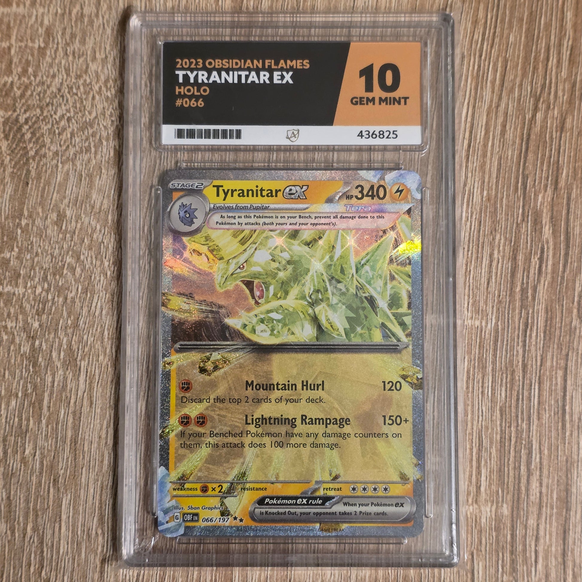 Pokemom TCG Tyranitar ex Obsidian Flames 066/197 (Ace 10)