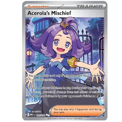 Pokemon TCG Acerola's Mischief Mega Evolutions 165/132