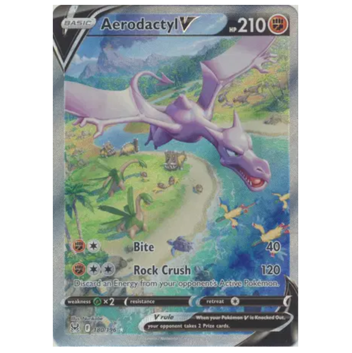 Pokemon TCG Aerodactyl V Lost Origin 180/196