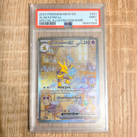 Pokemon TCG Alakazam ex 151 201/165 (PSA 9)
