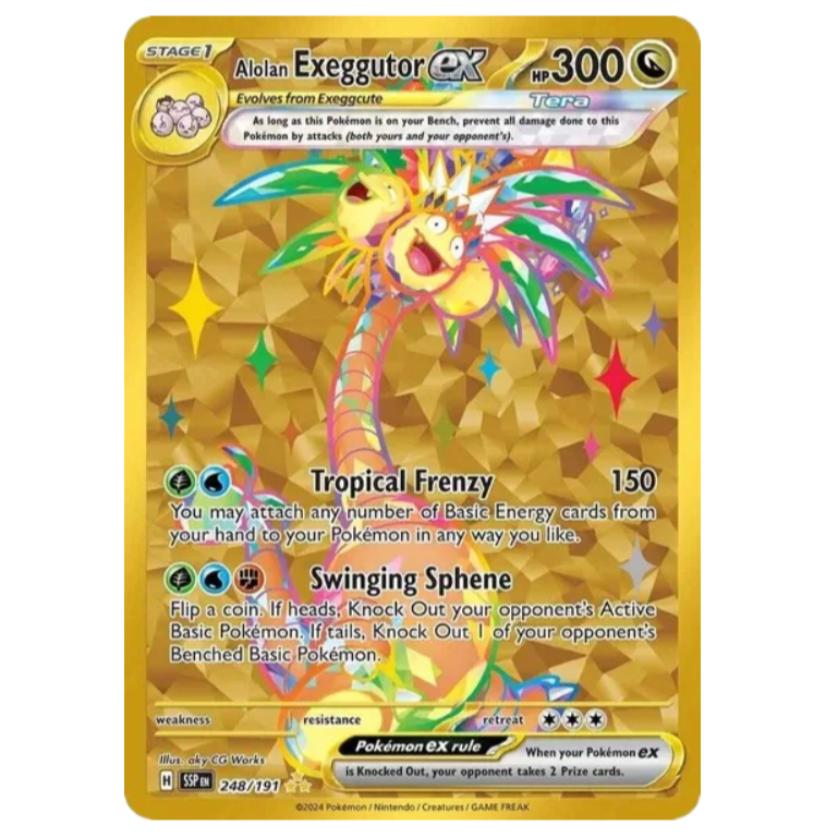 Pokemon TCG Alolan Exeggutor ex Surging Sparks 248/191