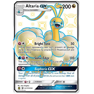 Pokemon TCG Altaria GX Hidden Fates SV77/SV94