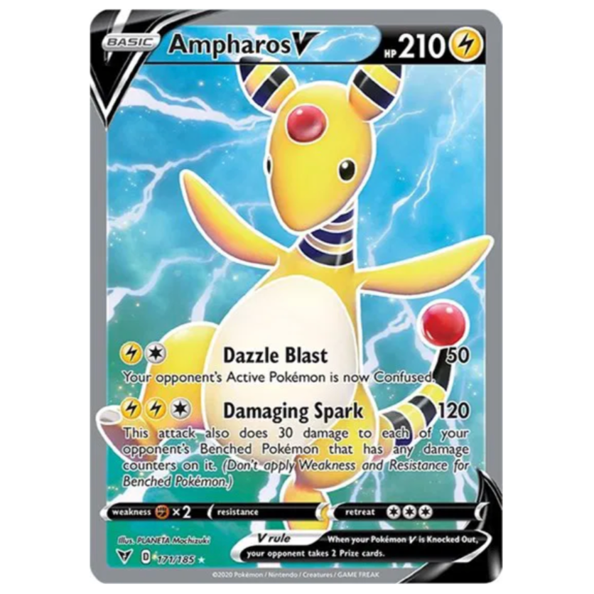 Pokemon TCG Ampharos V Vivid Voltage 171/185