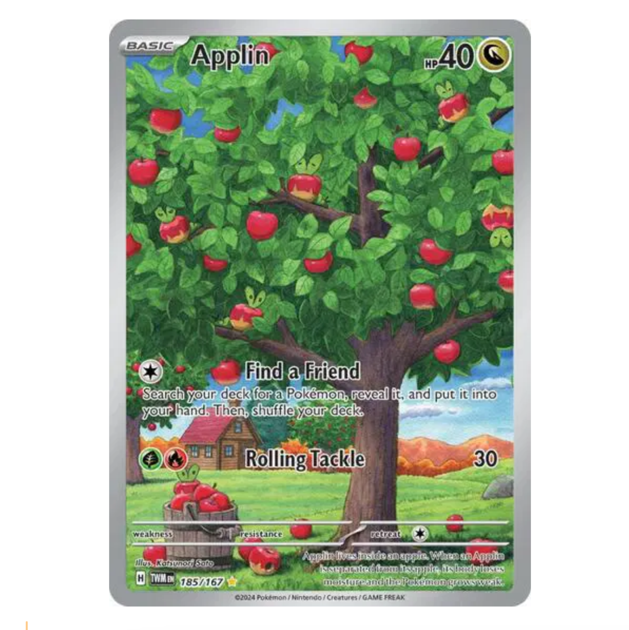 Pokemon TCG Applin Twilight Masquerade 185/167