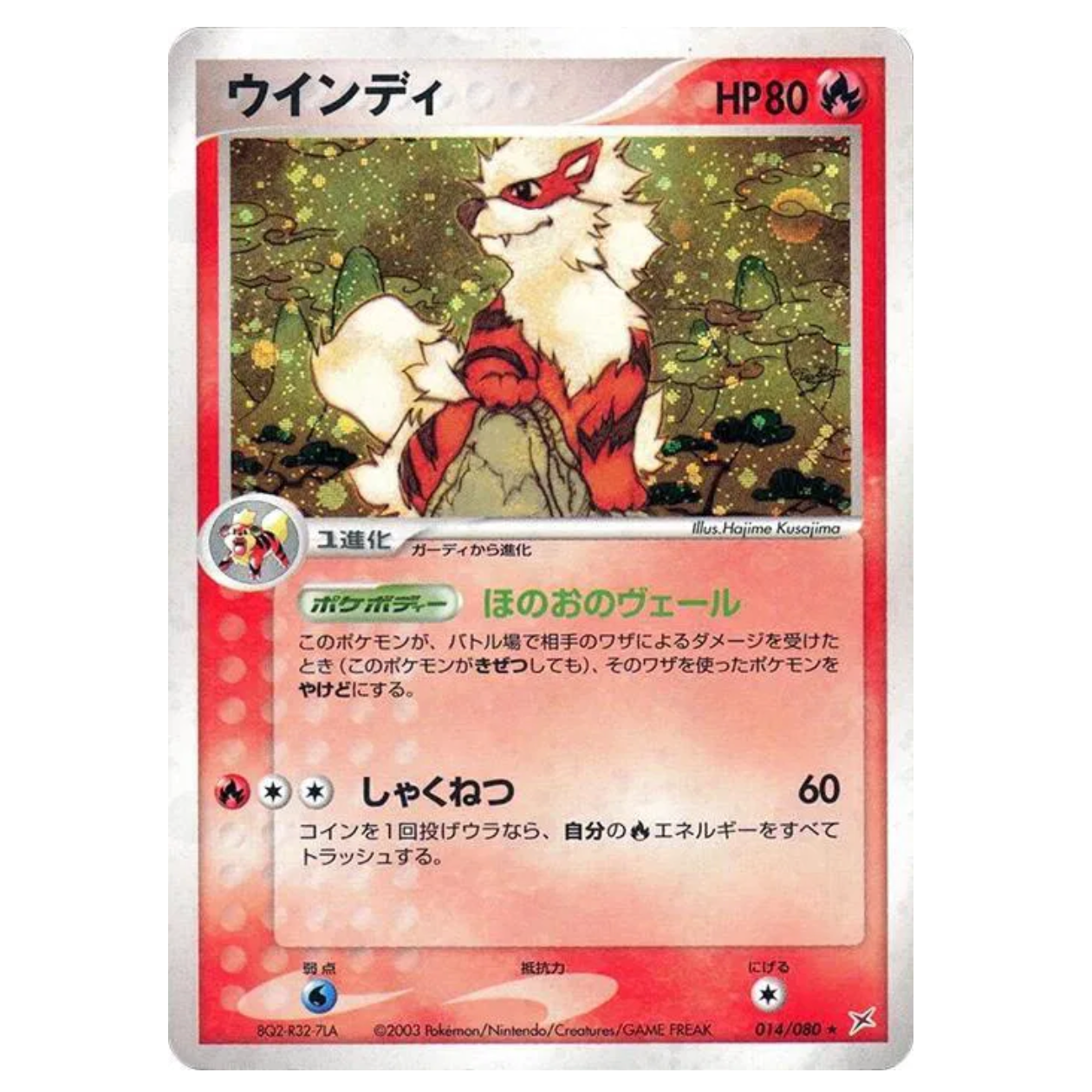 Pokemon TCG Arcanine Magma Vs Aqua Two Ambitions 014/080 (Japanese)