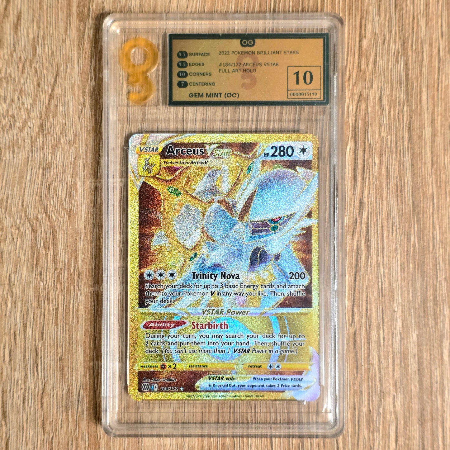 Pokemon TCG Arceus VSTAR Brilliant Stars 184/172 (OG 10)