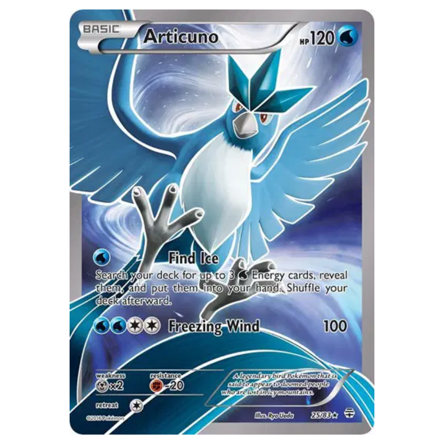 Pokemon TCG Articuno Generations 25/83