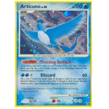 Pokemon TCG Articuno Majestic Dawn 1/100