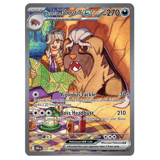 Pokemon TCG Arven's Greedent ex Destined Rivals 235/182