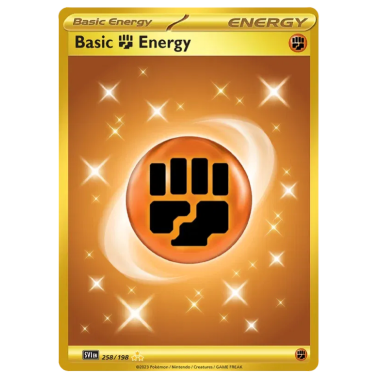 Pokemon TCG Basic Fighting Energy Scarlet & Violet 258/198