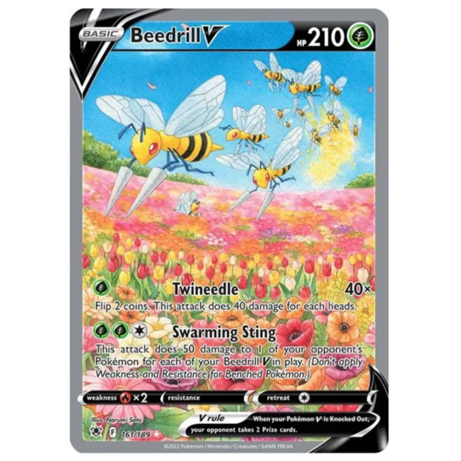 Pokemon TCG Beedrill V Astral Radiance 161/189