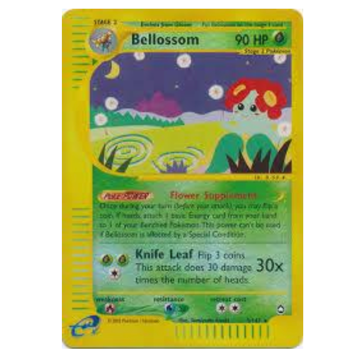 Pokemon TCG Bellossom *Reverse Holo* Aquapolis 5/147
