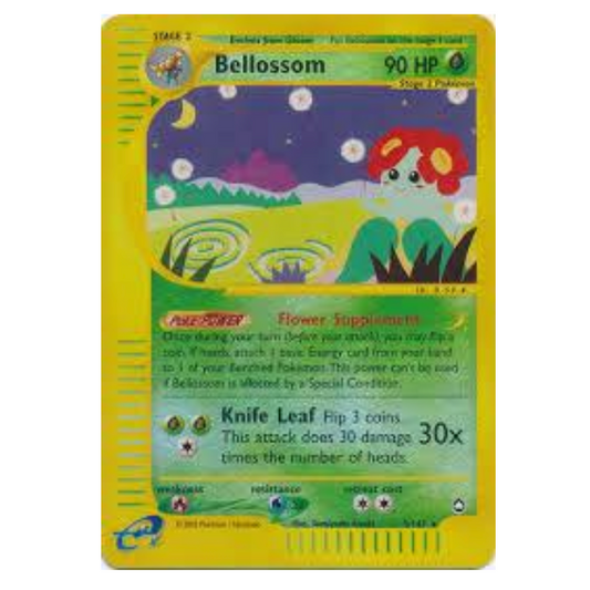 Pokemon TCG Bellossom *Reverse Holo* Aquapolis 5/147
