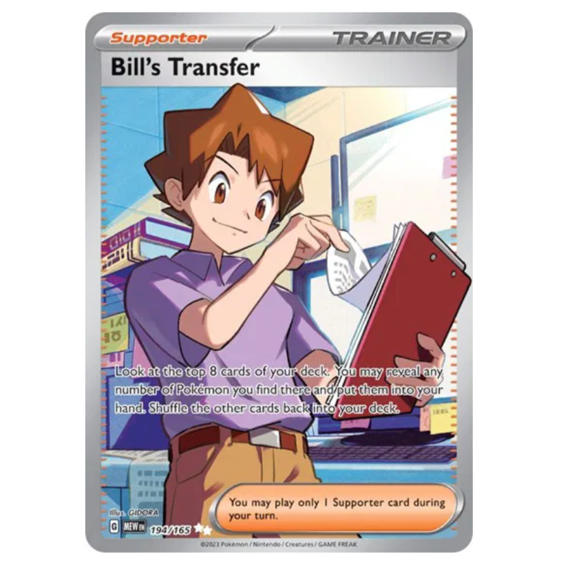 Pokemon TCG Bills Transfer 151 194/165
