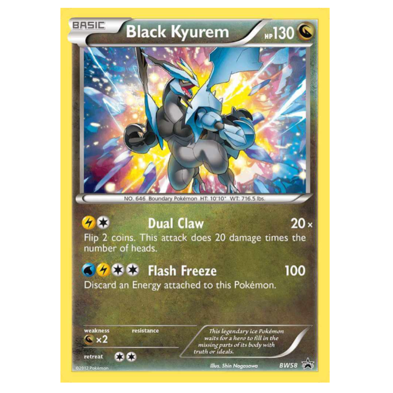 Pokemon TCG Black Kyurem Black & White Promo BW58