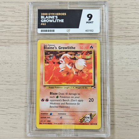 Pokemon TCG Blaine's Growlithe Gym Heroes 62/132 (Ace 9)