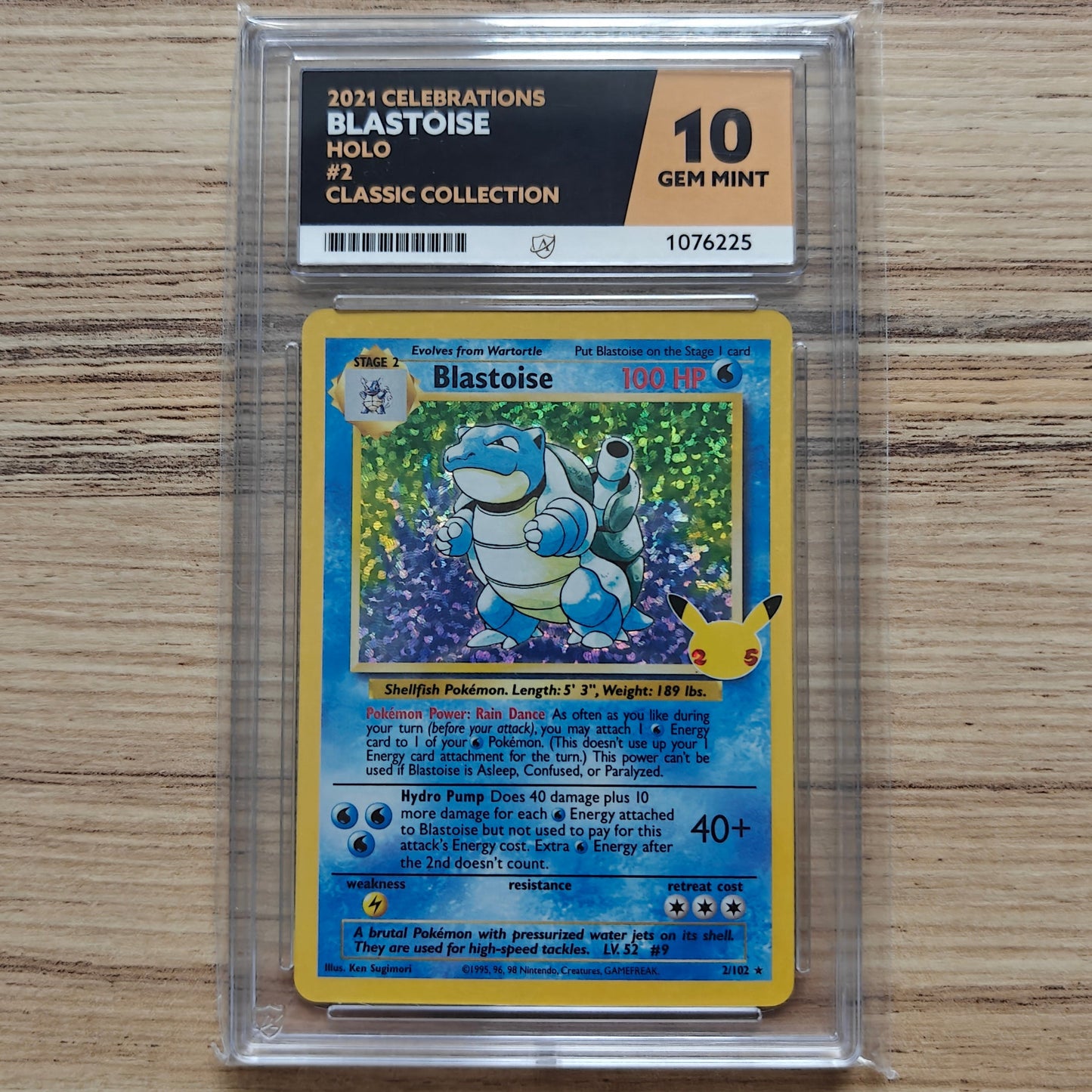 Pokemon TCG Blastoise Celebrations 2/102 (ACE 10)