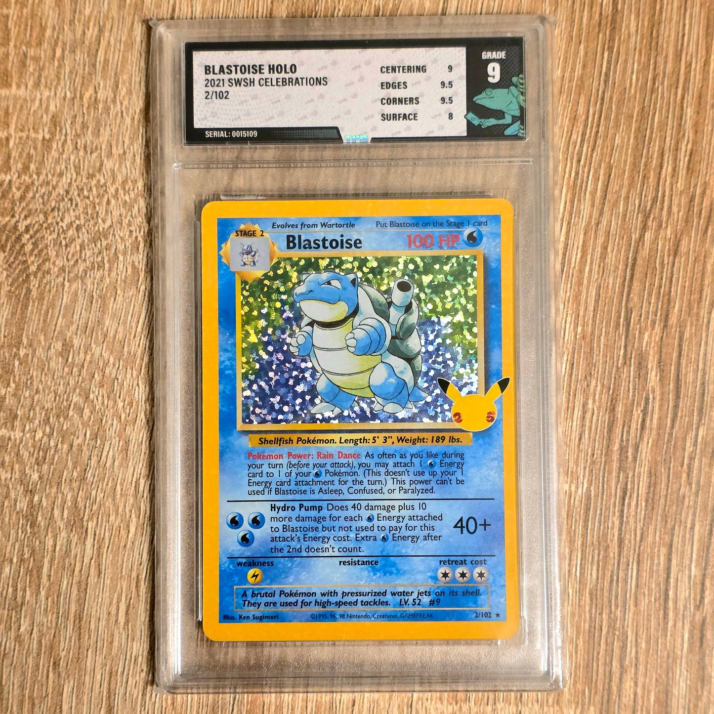 Pokemon TCG Blastoise Celebrations 2/102 (TCG 9)