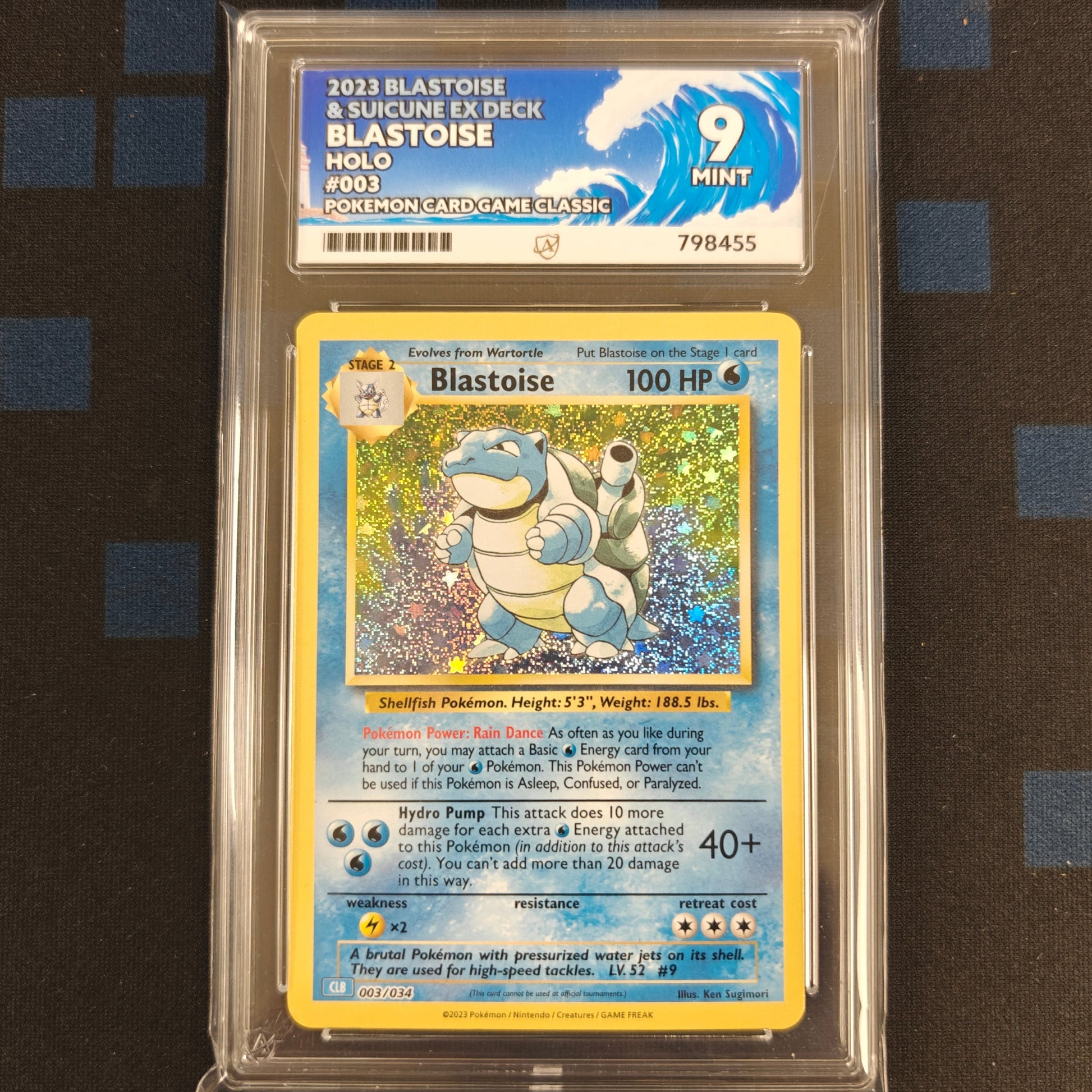 Pokemon TCG Blastoise *Holo* Classic Collection 003/034 (ACE 9)