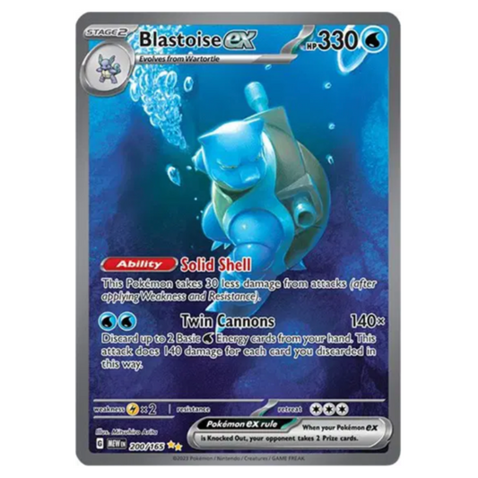 Pokemon TCG Blastoise ex 151 200/165
